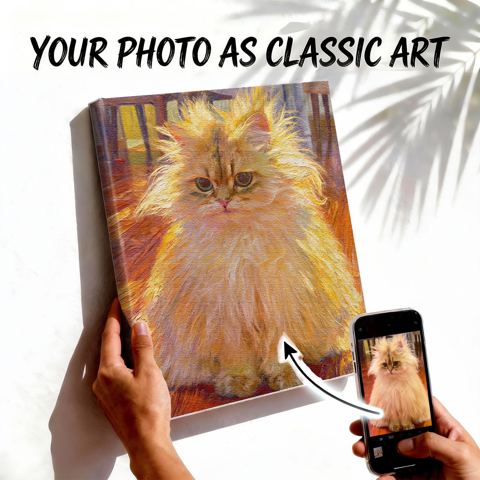 Custom Pet Portrait - Impressionist Oil Painting Style - Personalized Canvas Art