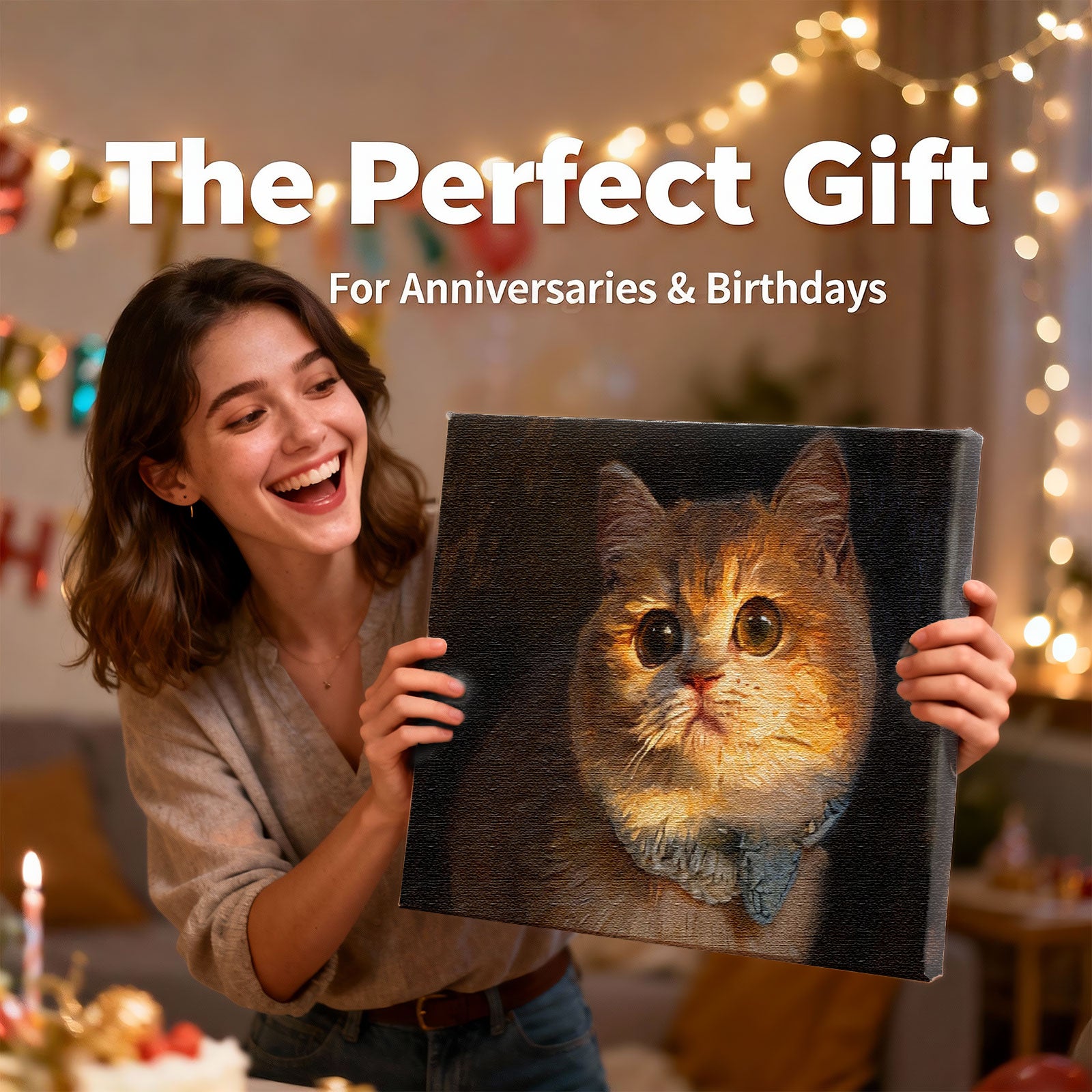 Custom Renaissance Pet Portrait - Vintage Oil Painting Style - Personalized Canvas