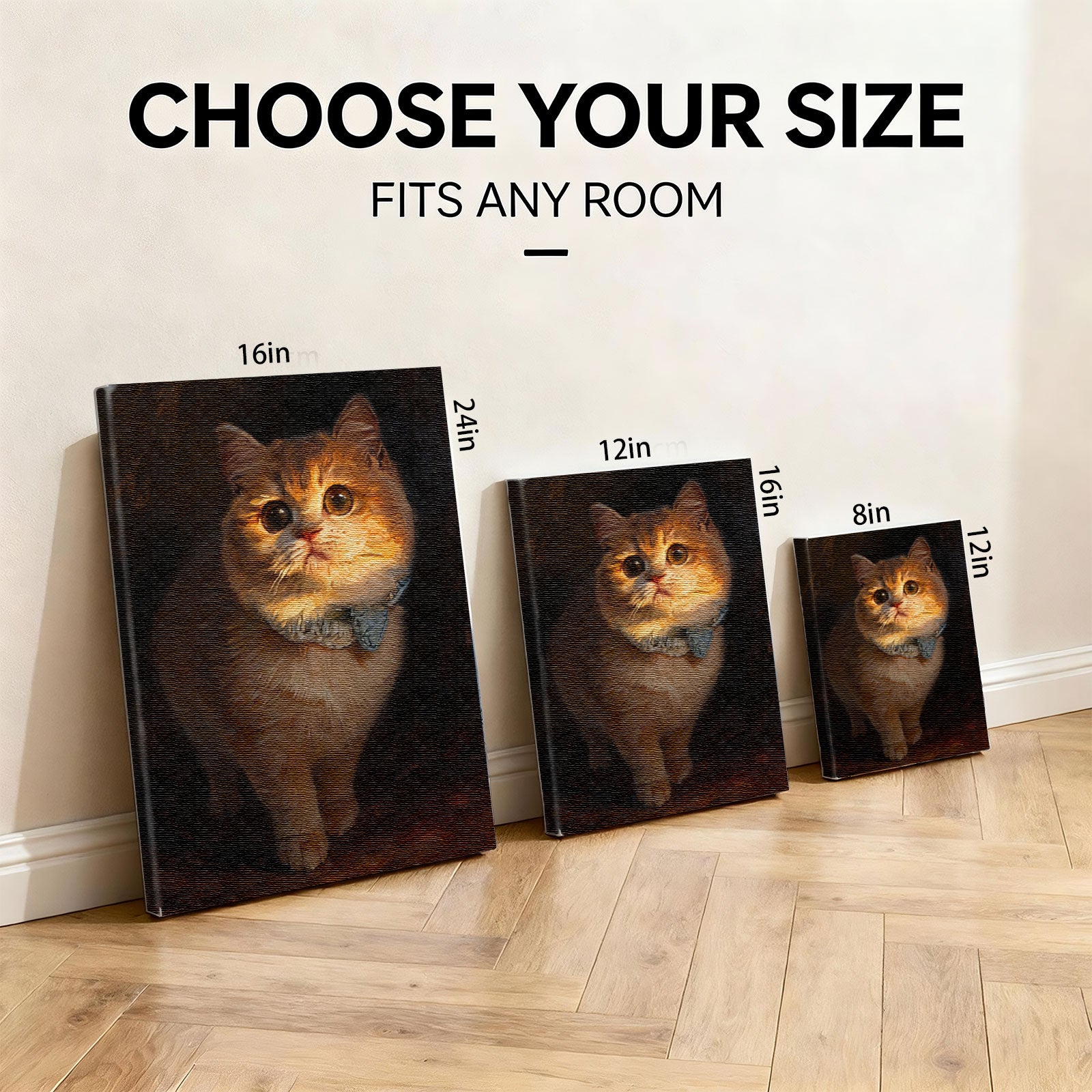 Custom Renaissance Pet Portrait - Vintage Oil Painting Style - Personalized Canvas