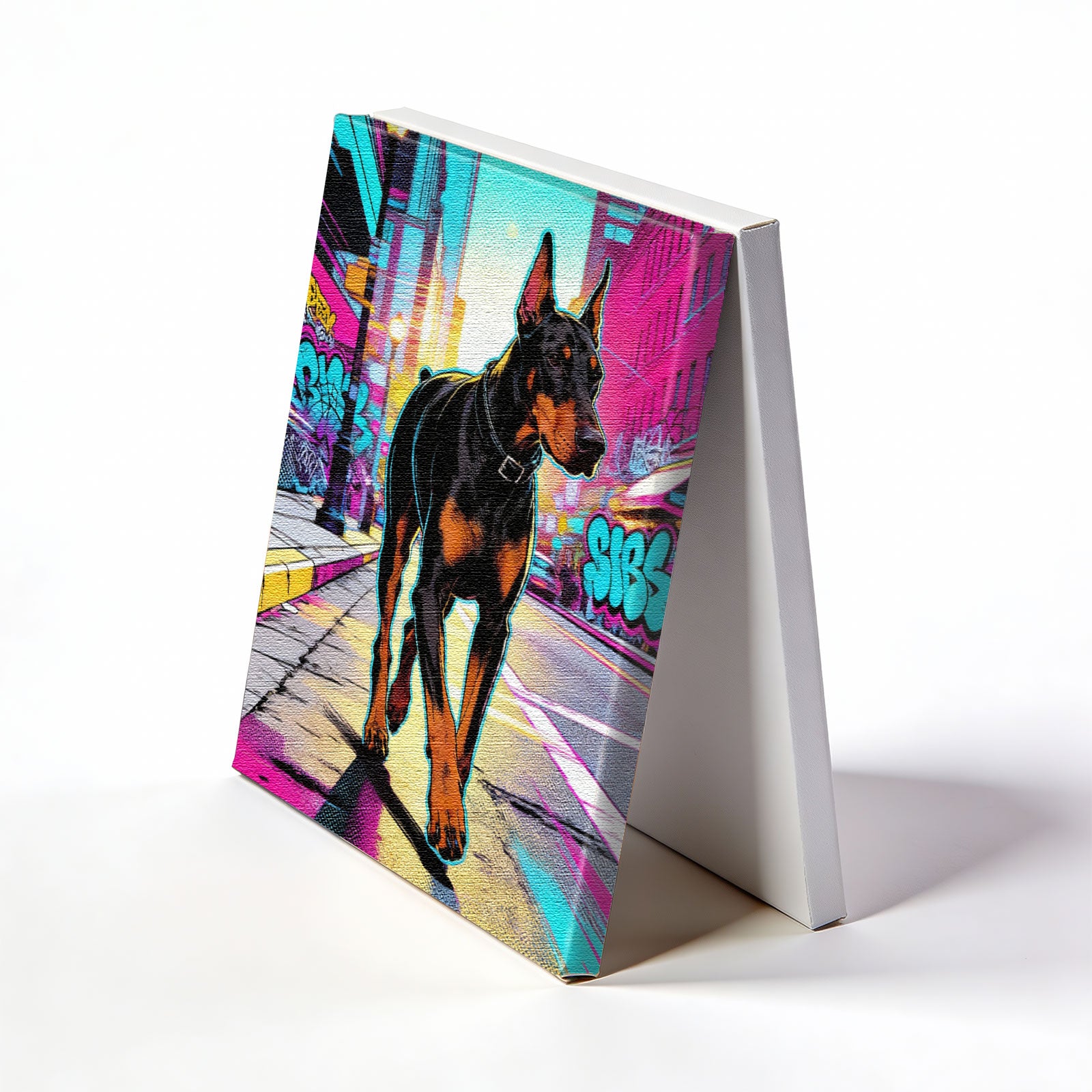 Custom Graffiti Pet Portrait - Turn Your Photo Into Urban Street Art - Personalized Canvas