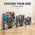 Custom Comic Art Canvas Print - Personalized Portrait from Your Photo - Hand-Stretched Wall Art 