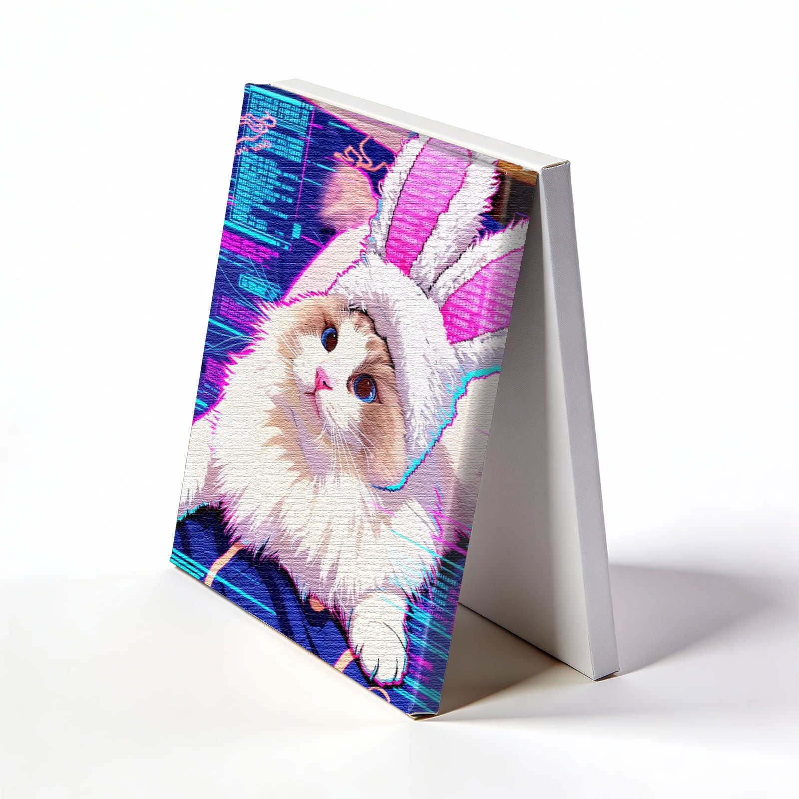 Personalized Cat & Dog Wall Art - Custom Comic Style Canvas Print