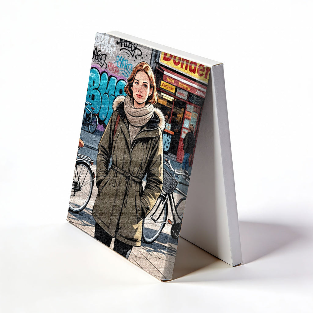 Custom Comic Art Canvas Print - Personalized Portrait from Your Photo - Hand-Stretched Wall Art 