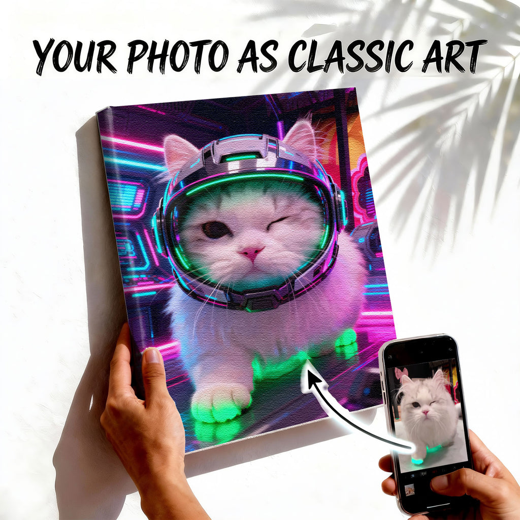 Custom Astronaut Pet Portrait - Turn Your Pet into a Space Traveler