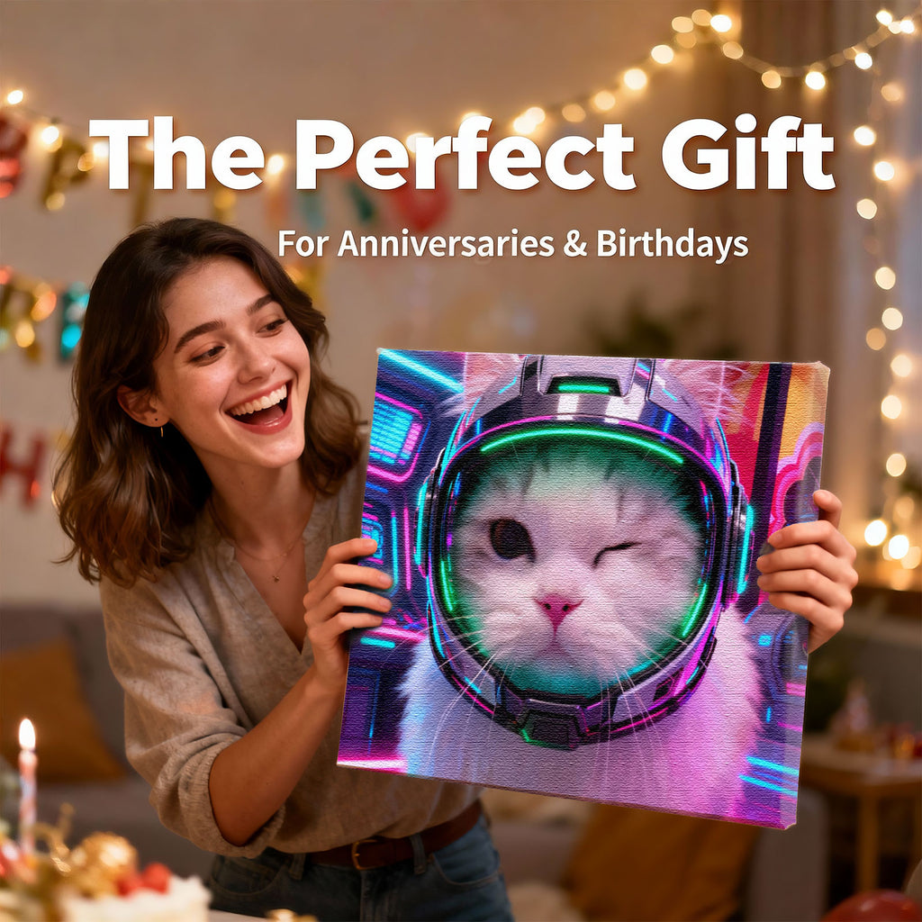 Custom Astronaut Pet Portrait - Turn Your Pet into a Space Traveler