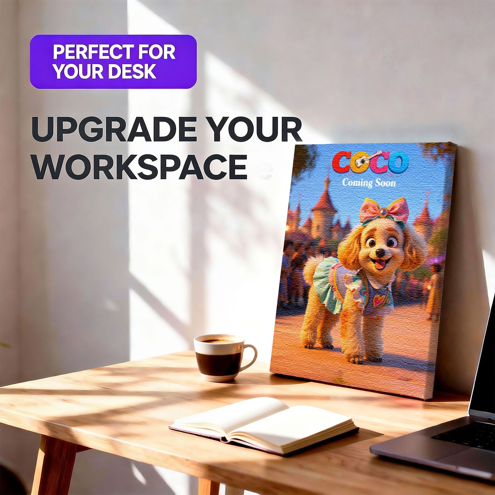 Turn Your Pet Into a 3D Character - Custom Cute Cartoon Canvas Art