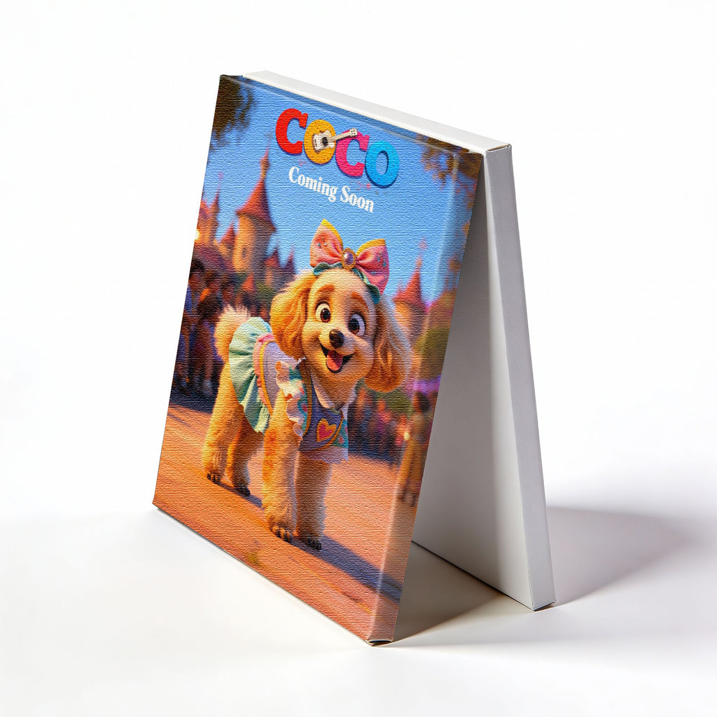 Turn Your Pet Into a 3D Character - Custom Cute Cartoon Canvas Art
