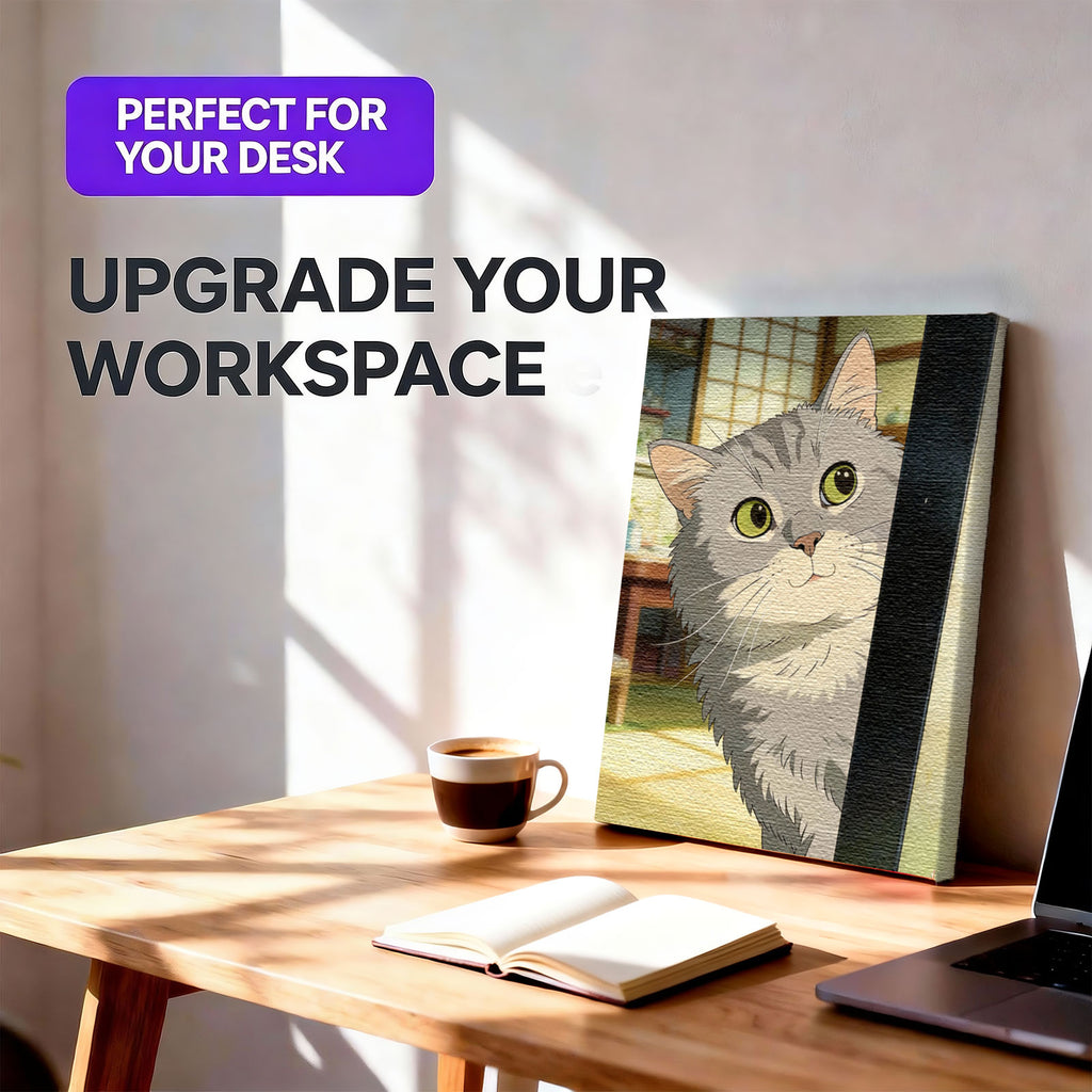 Custom Anime Pet Portrait - Japanese Animation Style Canvas - Personalized Manga Art